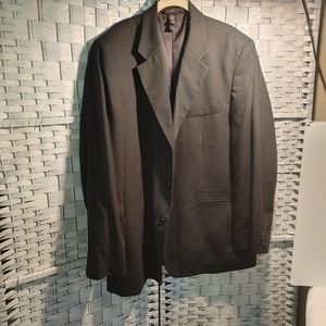 Men's Navy 3 Button Suit Coat Size 44R Crazy Horse Jacket